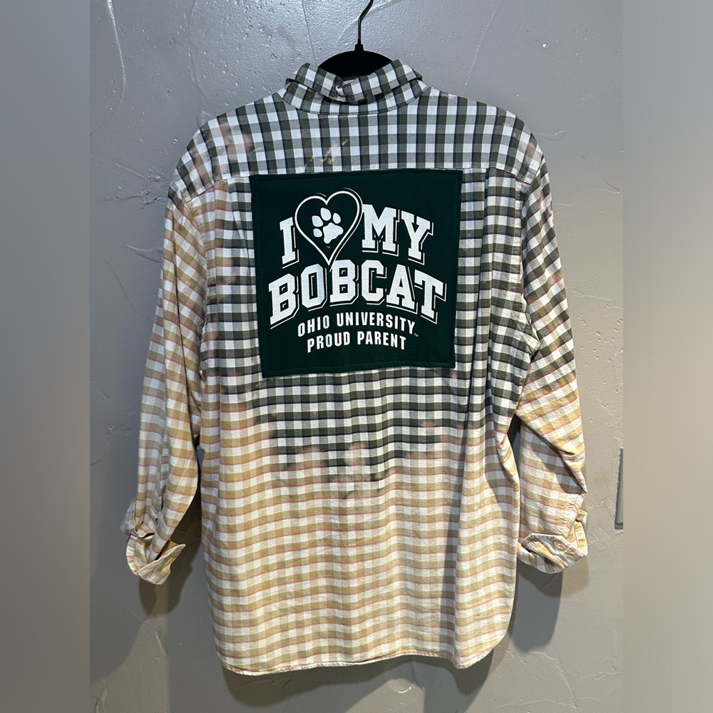 Rad Olive Ohio University Flannel Small